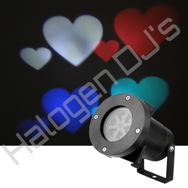 Love heart effect projection Gobo light - Love Heart Effect Projection Gobo Light Hire with Halogen DJ Company