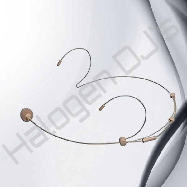 Skin coloured headset microphone - Dual Ear Hook Mini XLR Headset Microphone Skin Hire with Halogen DJ Company